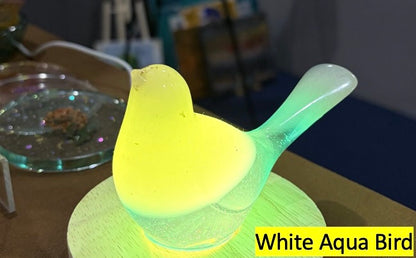 Handmade Resin Bird Pair LED Night Light