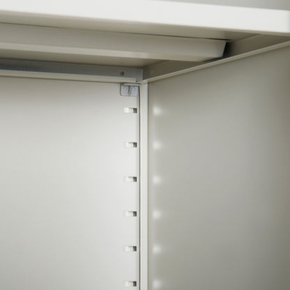 Filing Cabinet Storage Office 2 Doors Adjustable Shelf Metal Vinsetto