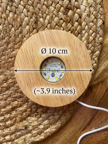 Handmade Floral Bottle LED Table Lamp
