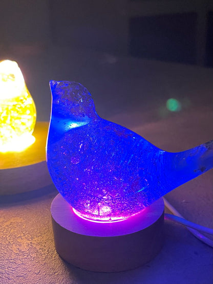 Handmade Resin Bird LED Night Light