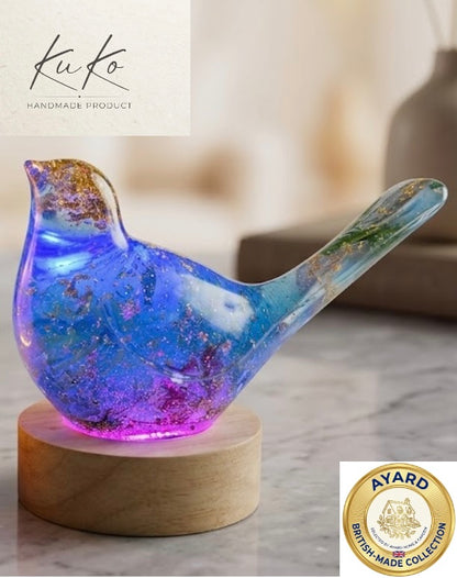 Handmade Resin Bird LED Night Light