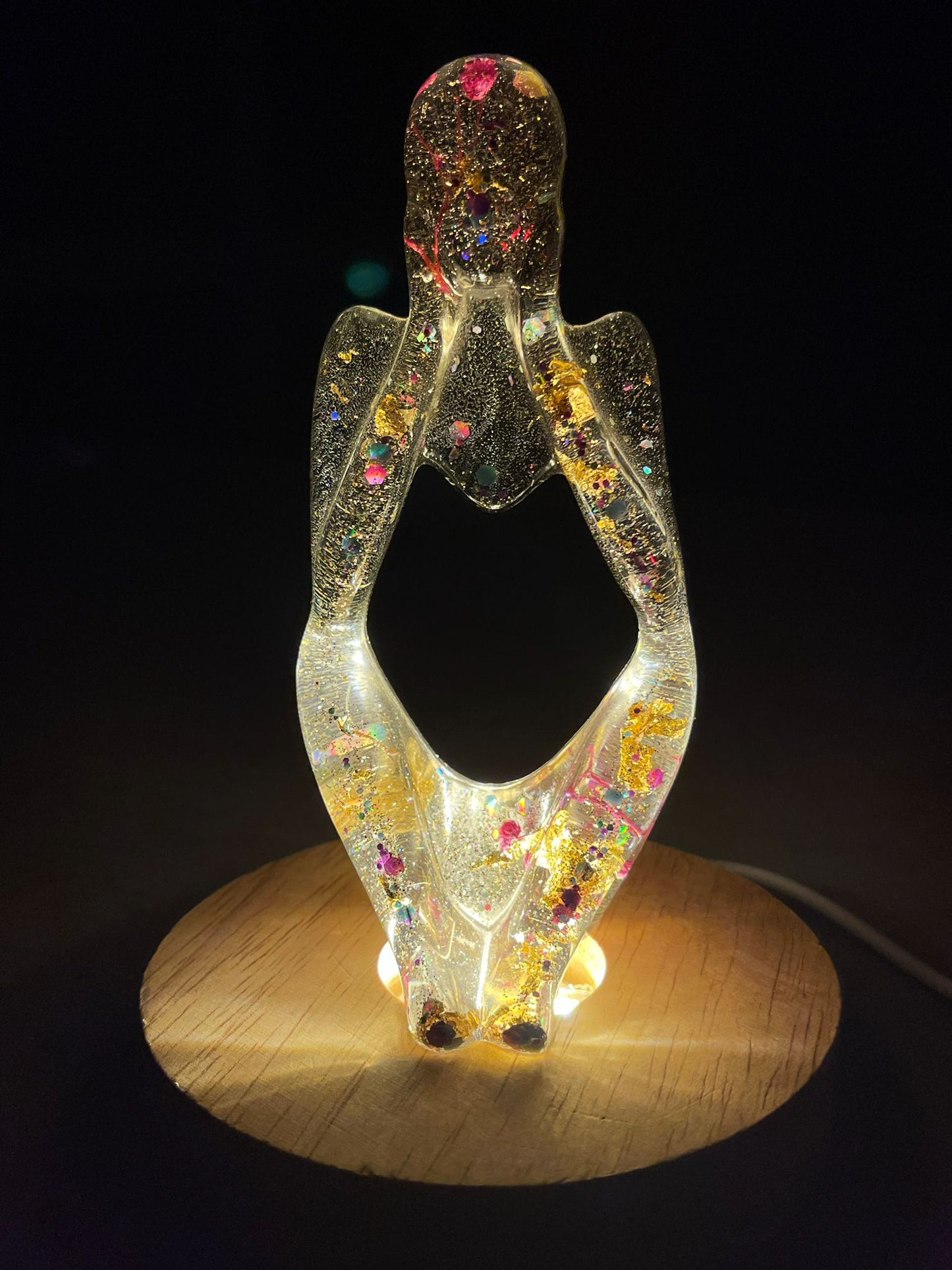 Lamp Table Gift Handmade KuKo abstract resin girl LED USB AYard