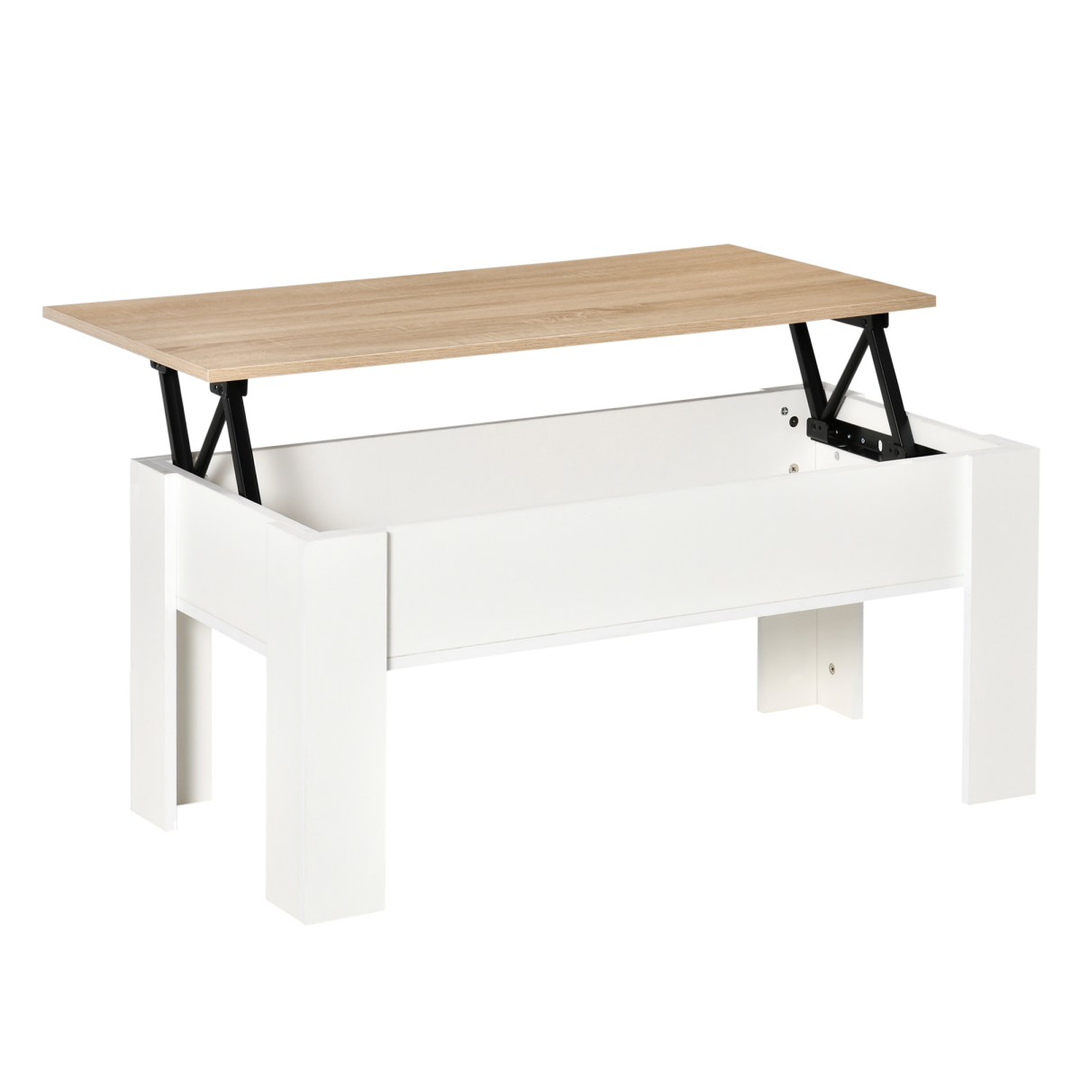Lift Top Coffee Table w/Storage Compartment, Living Room Center Table
