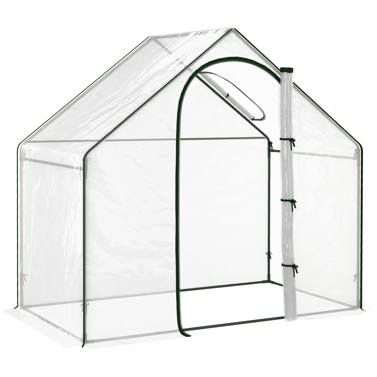 Portable Walk-in PVC Greenhouse w/ Zipped Door for Flowers Plant