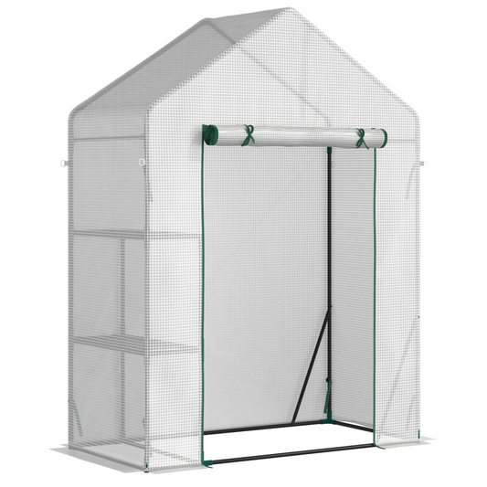 Greenhouse for Outdoor, Portable Gardening Plant Grow House w/ Shelf