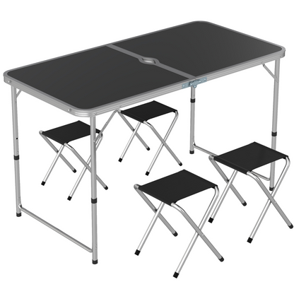 Camping Table and Chairs Outdoor Indoor Use for BBQ Picnic Garden