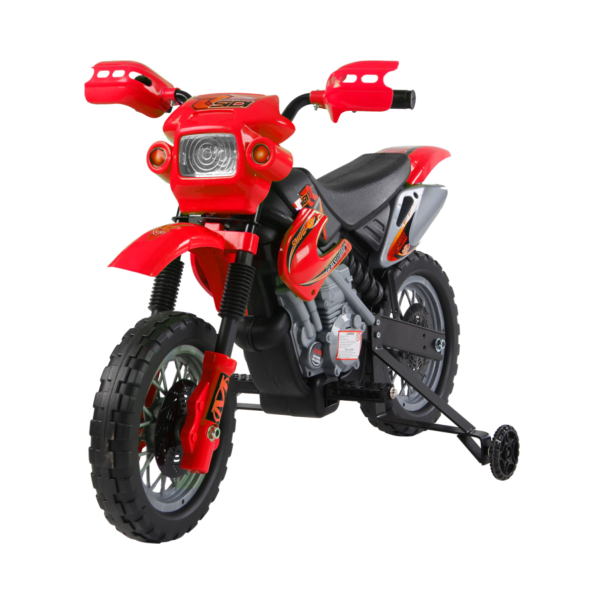 Kids Electric Motorbike Motorcycle Ride On for 3-6 Years Red 6V