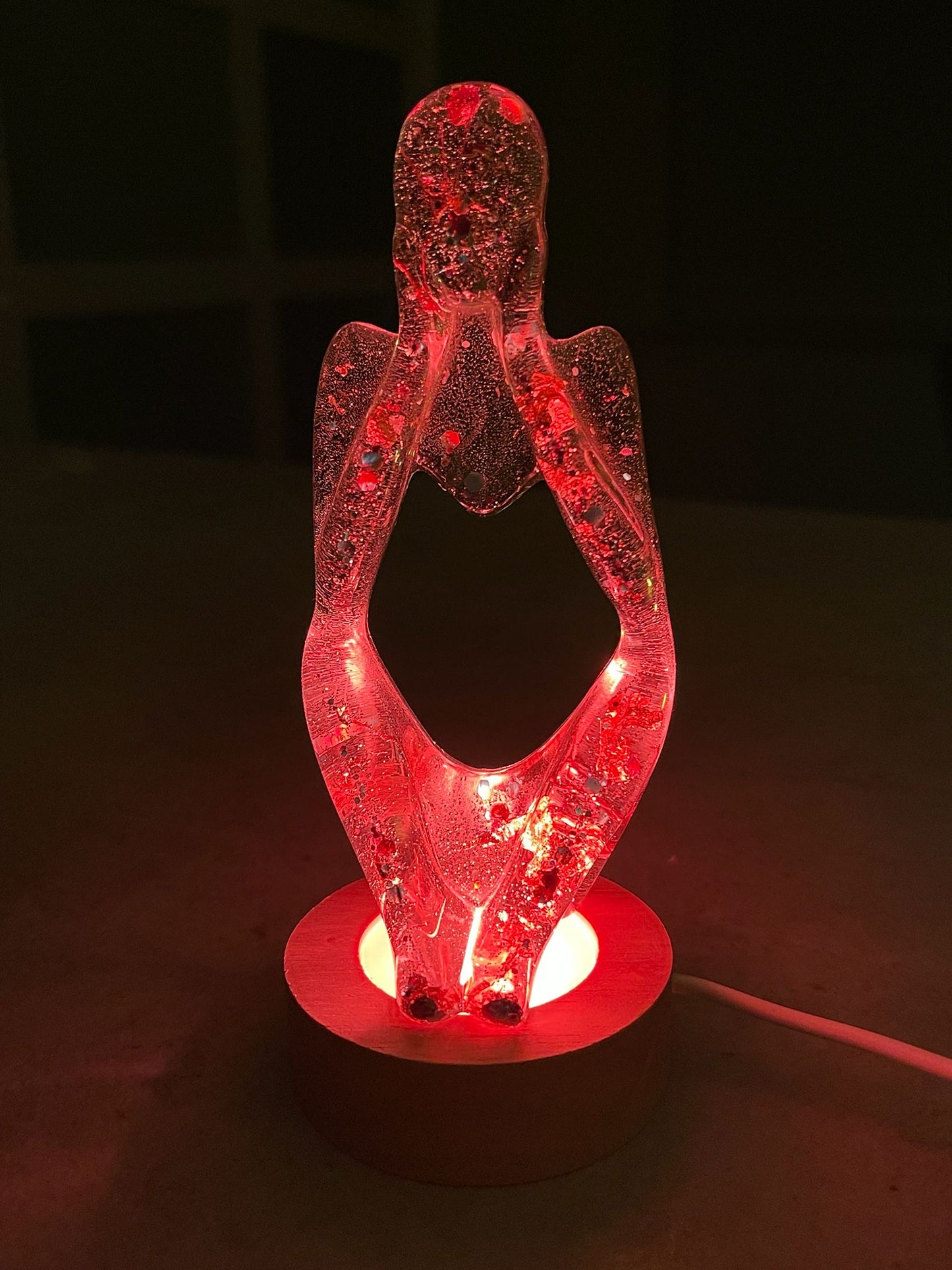 Lamp Table Gift Handmade KuKo abstract resin girl LED USB AYard