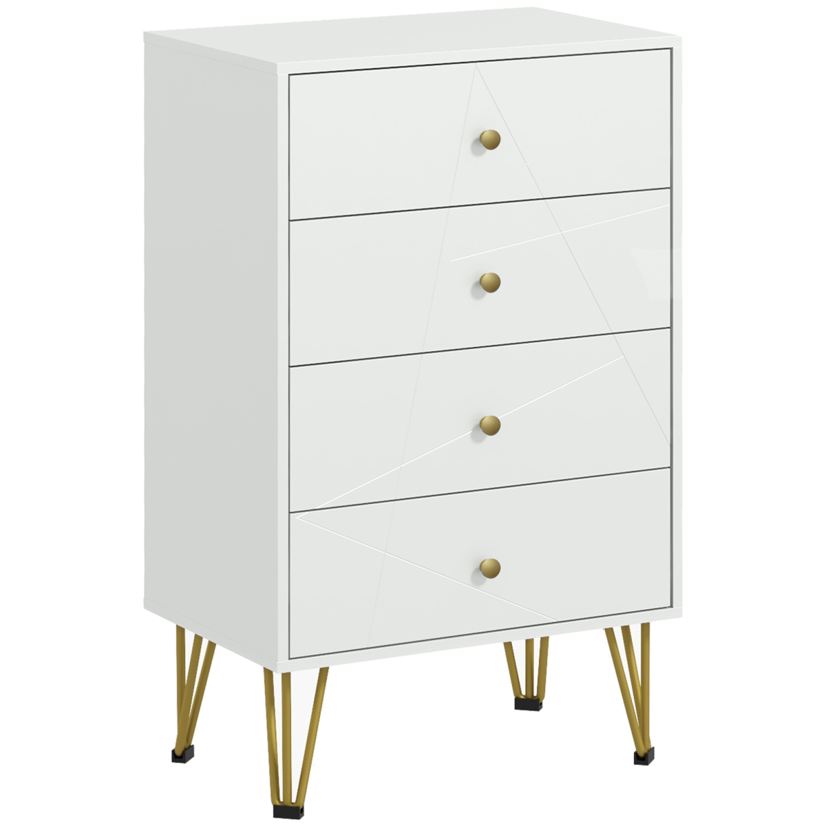 Chest of Drawers, 4 Drawers Dresser Storage Organiser for Bedroom