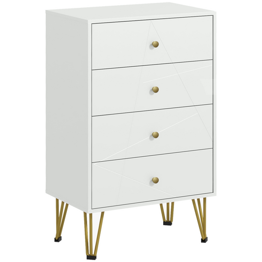 Chest of Drawers, 4 Drawers Dresser Storage Organiser for Bedroom