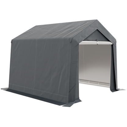 10 x 10ft Portable Garden Storage Shed Dark Grey