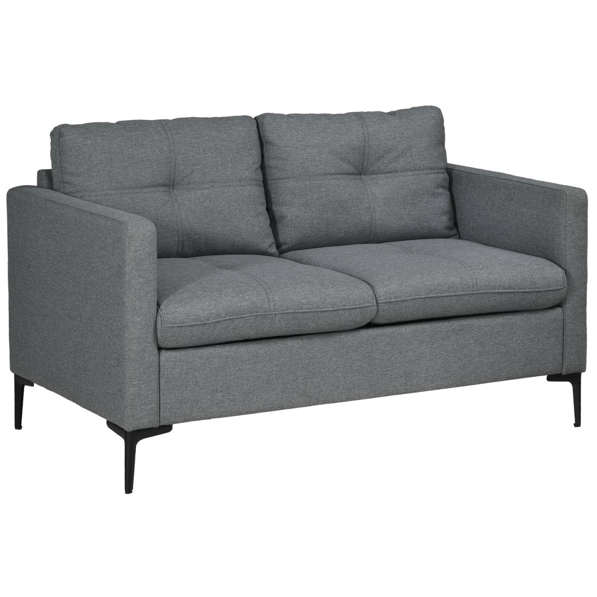 Modern Loveseat Sofa Upholstered 2 Seater Settee for Living Room Bedroom