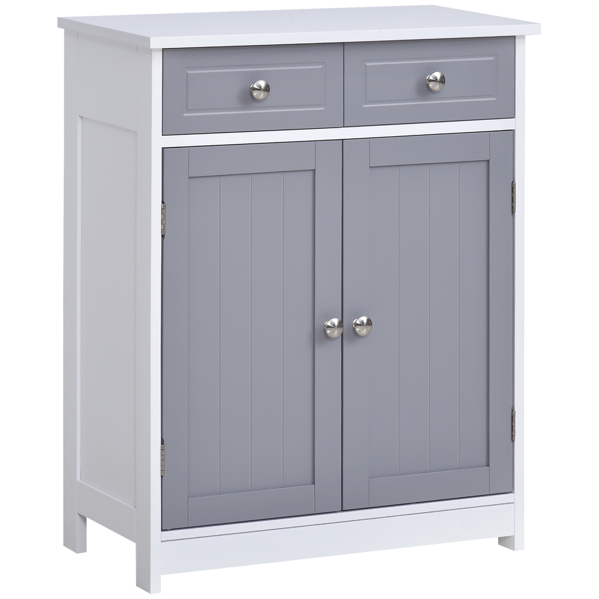 MDF 2-Drawer Bathroom Cabinet Bathroom Freestanding Cabinet Grey