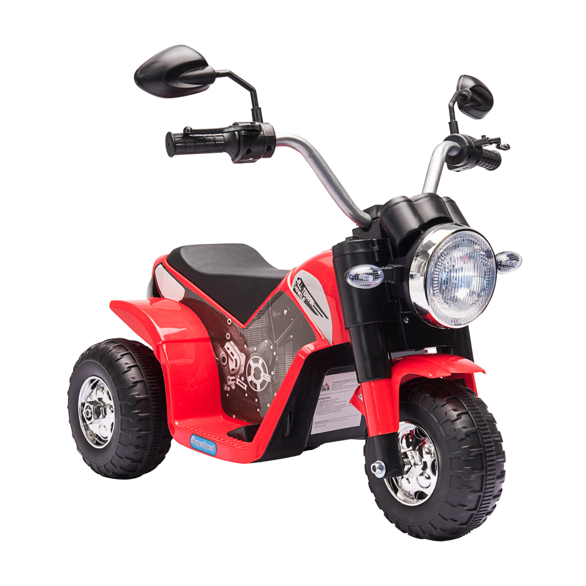 Kids 6V Electric Motorcycle Ride-On Toy Battery Red