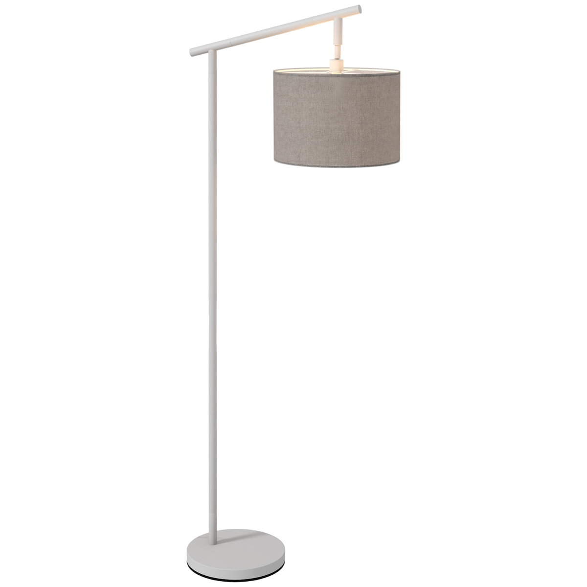 Floor Lamp with 350 Rotating Lampshade, LED Bulb Included, Grey