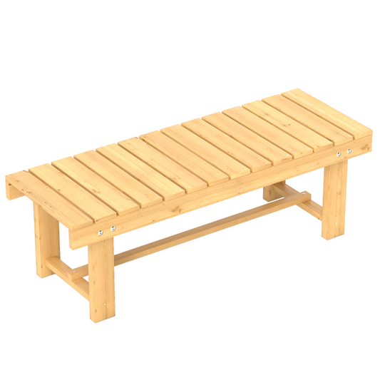 2-Seater Outdoor Garden Fir Wood Patio Bench
