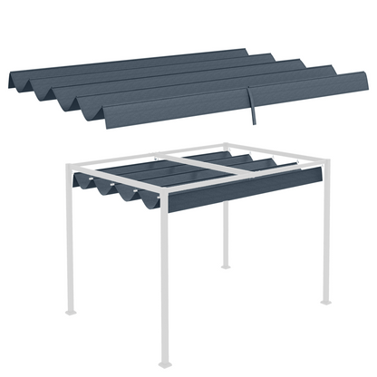 Pergola Sun Shade Cover Roof Replacement for 3 x 2.15m Pergola, Grey