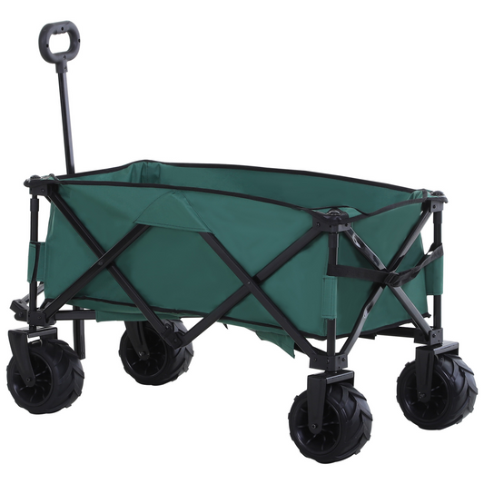 Outdoor Cart Folding Cargo Wagon Trailer Beach w/ Telescopic Handle